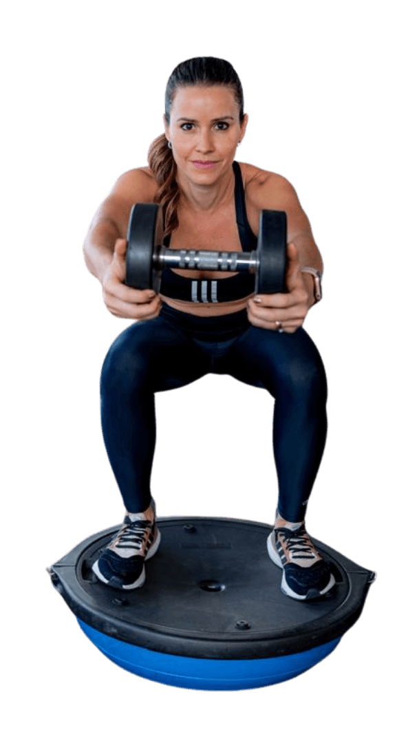 Carol em treino
